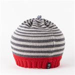 Bonnet en mérinos - Canneberge et argent - Enfant 1 à 2 ans Bonnet en mérinos - Canneberge et argent - Enfant 1 à 2 ans
