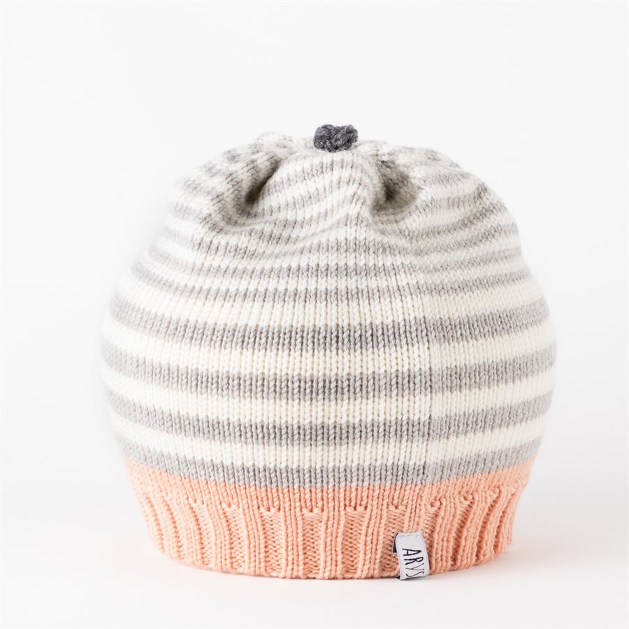 Merinos wool kids beanie Peach - 3 to 5 years old Merinos wool kids beanie Peach - 3 to 5 years old