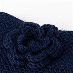 Floral Ornament Headband - Navy - Adult (One Size)