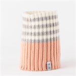 Merino Neck Warmer - Peach, Grey and Cream - Child (One Size)