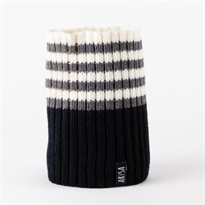 Children's merino wool neck warmer Black