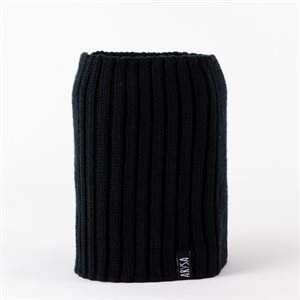 Cache-col mérinos - Noir - Enfant (Taille unique)
