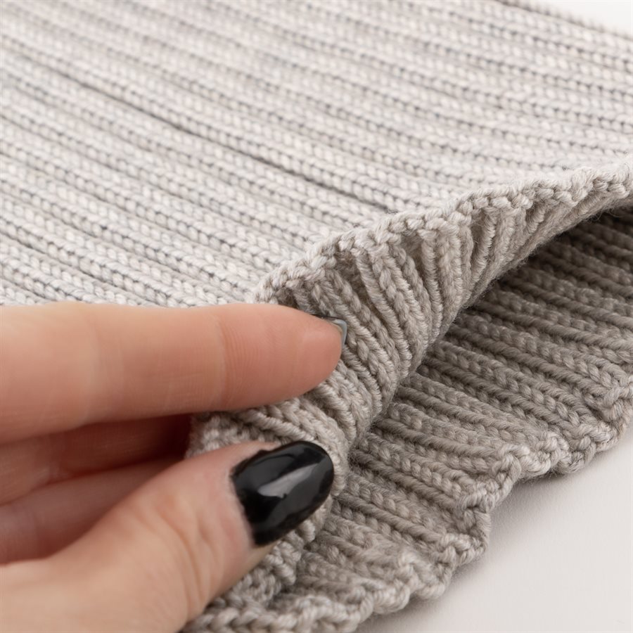 Cache-col pour adulte en laine mérinos, Gris uni Cache-col pour adulte en laine mérinos, Gris uni