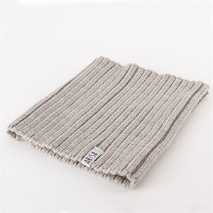 Cache-col mérinos - Argent - Adulte (taille unique)