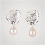 Boucle d'oreille MNINI-FAUVE - Argent et perle rose Boucle d'oreille MNINI-FAUVE - Argent et perle rose