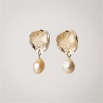 MINI-FAUVE earring - Gold plated and pink pearl MINI-FAUVE earring - Gold plated and pink pearl