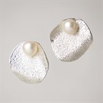 PEARL-FLORA 3 in 1 silver earring - Silver and white pearl PEARL-FLORA 3 in 1 silver earring - Silver and white pearl