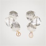 Boucle d'oreille ITIA - Argent et perle rose