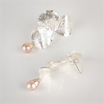 Boucle d'oreille ITIA - Argent et perle rose