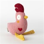 Woollen doggie - Pink hen