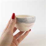 Sfumato tea bowl Blue and pink