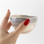 Sfumato tea bowl Blue and sepia