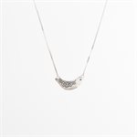 Silver pendant, bird model 