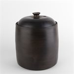 Large Smoky Ceramic Garlic Pot 1