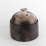Small Smoky Ceramic Garlic Pot 3