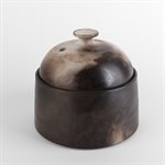 Small Smoky Ceramic Garlic Pot 3