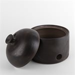 Small Smoky Ceramic Garlic Pot 4