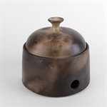 Small Smoky Ceramic Garlic Pot 5