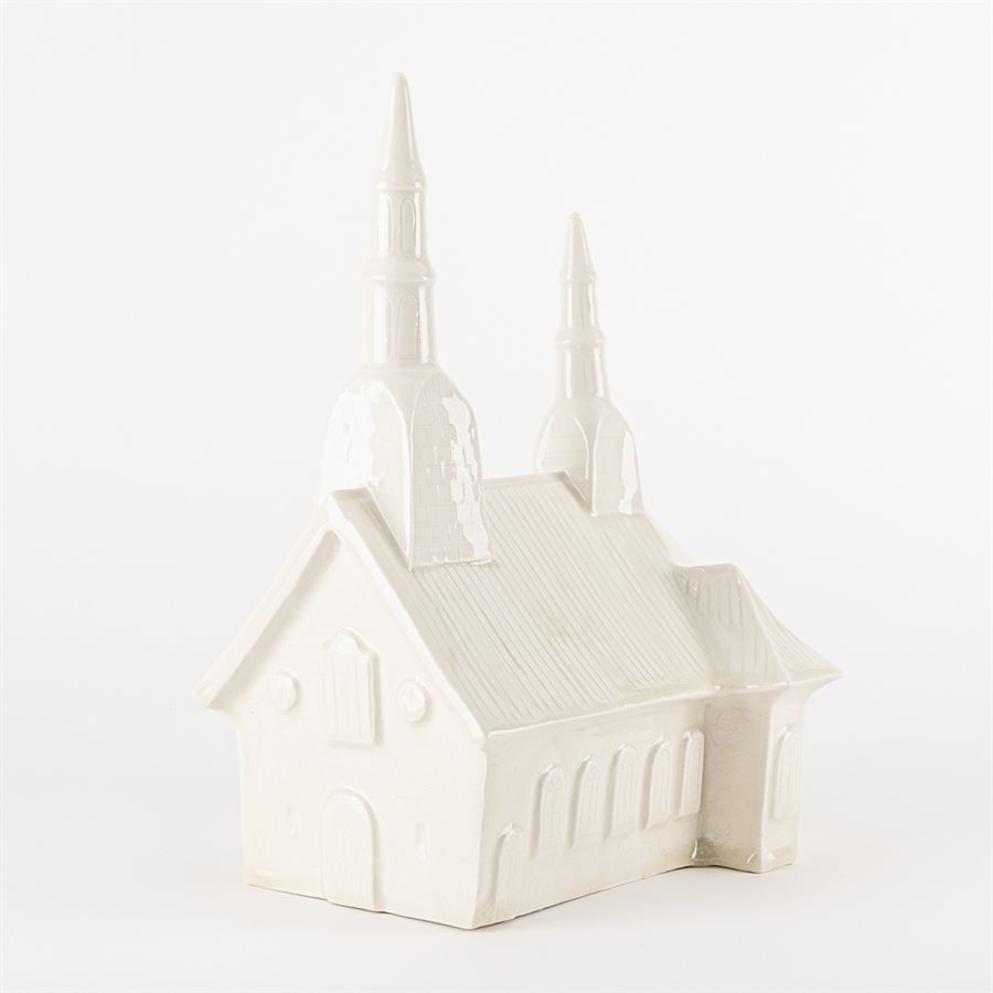 Église de Saint-Jean-Port-Joli miniature en céramique Église de Saint-Jean-Port-Joli miniature en céramique