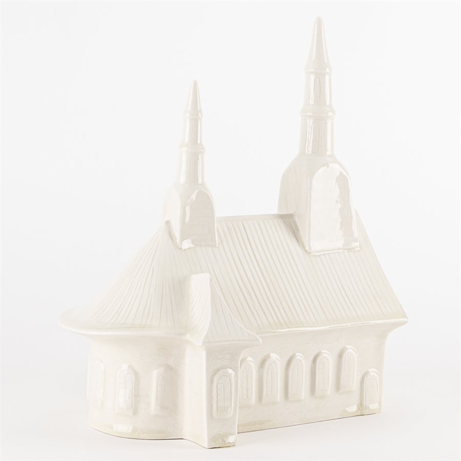 Église de Saint-Jean-Port-Joli miniature en céramique Église de Saint-Jean-Port-Joli miniature en céramique