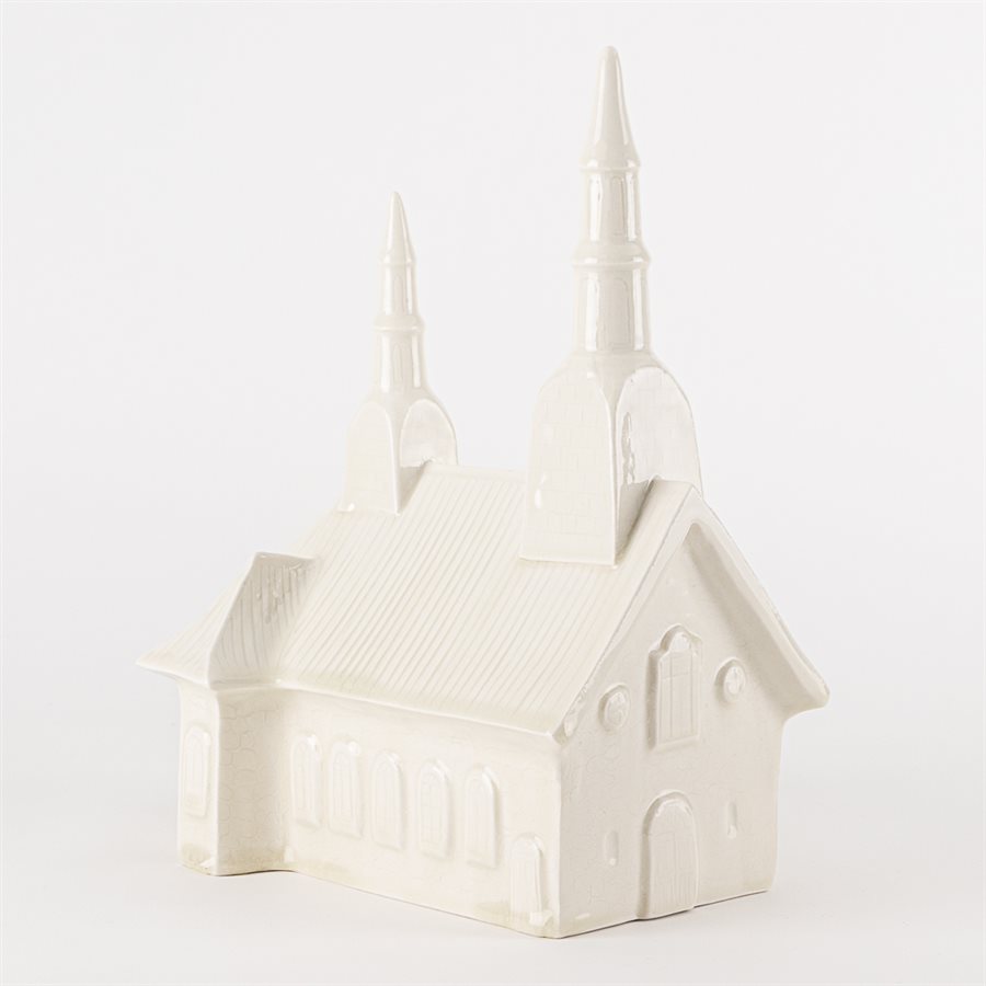 Église de Saint-Jean-Port-Joli miniature en céramique Église de Saint-Jean-Port-Joli miniature en céramique