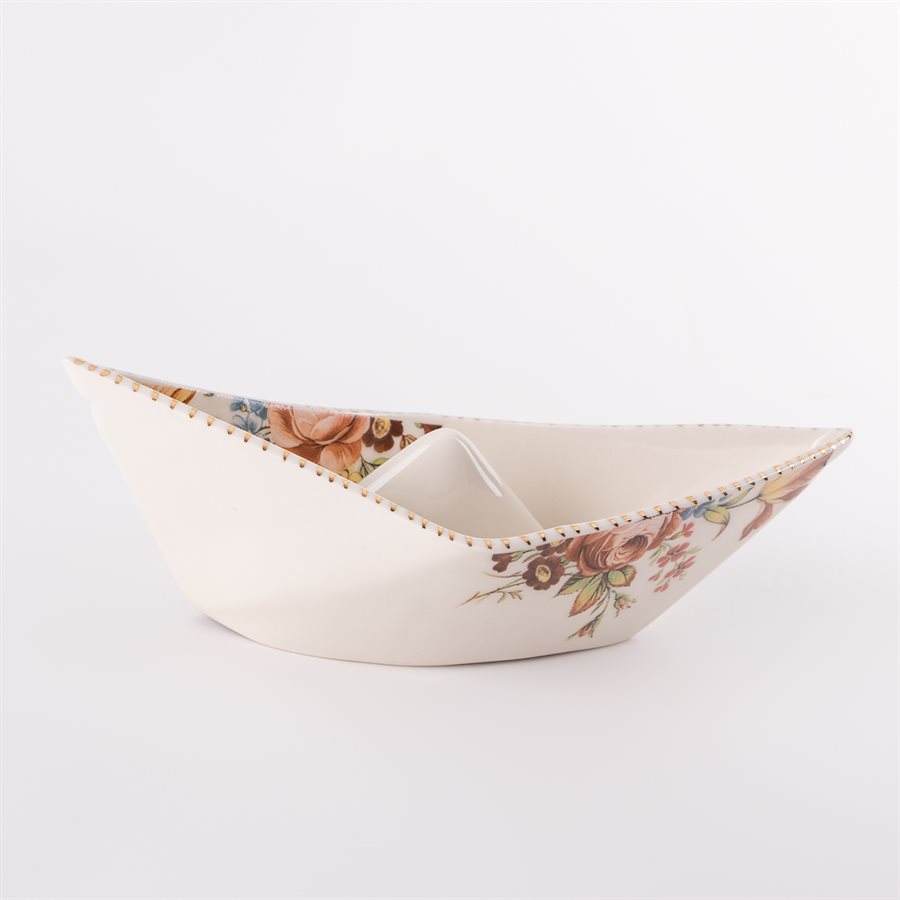 Bateau à suspendre, style origami en céramique, collection Rococo Bling Bling, modèle 2 Bateau à suspendre, style origami en céramique, collection Rococo Bling Bling, modèle 2