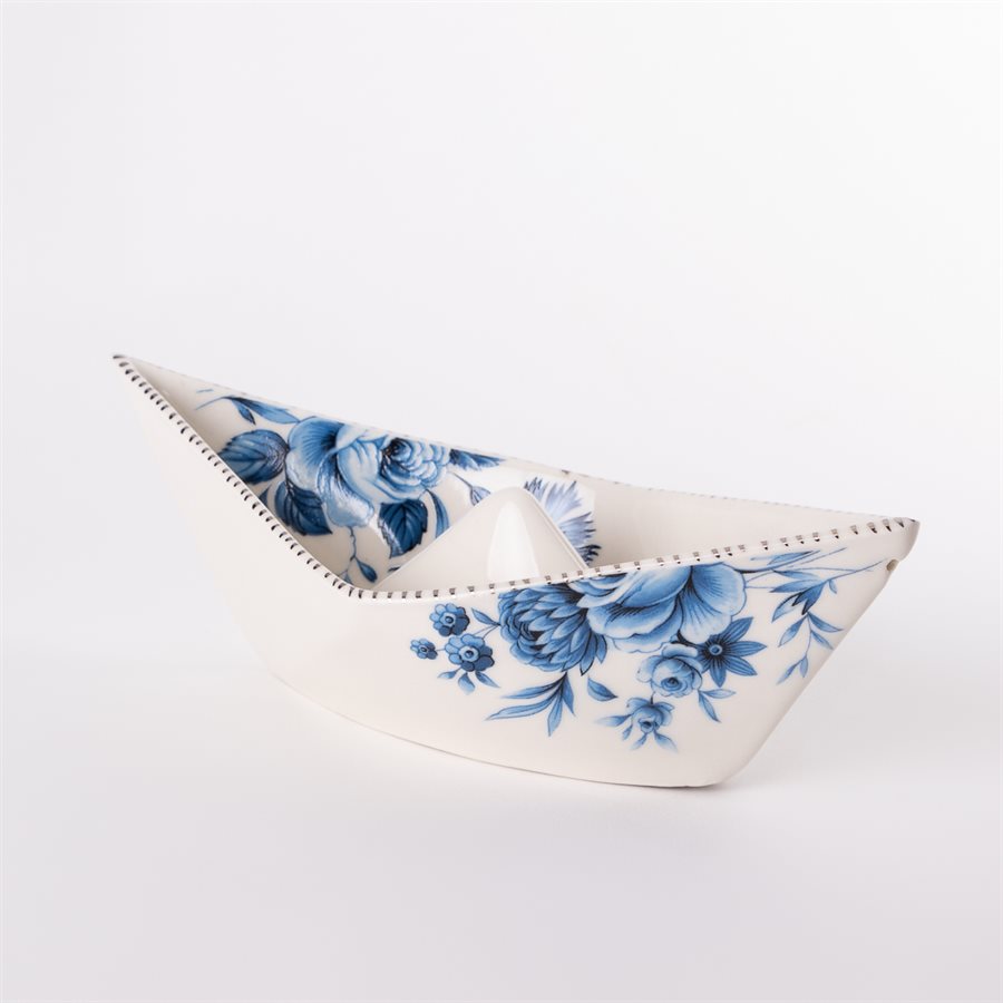 Bateau à suspendre, style origami en céramique, collection Rococo Bling Bling, modèle 3 Bateau à suspendre, style origami en céramique, collection Rococo Bling Bling, modèle 3