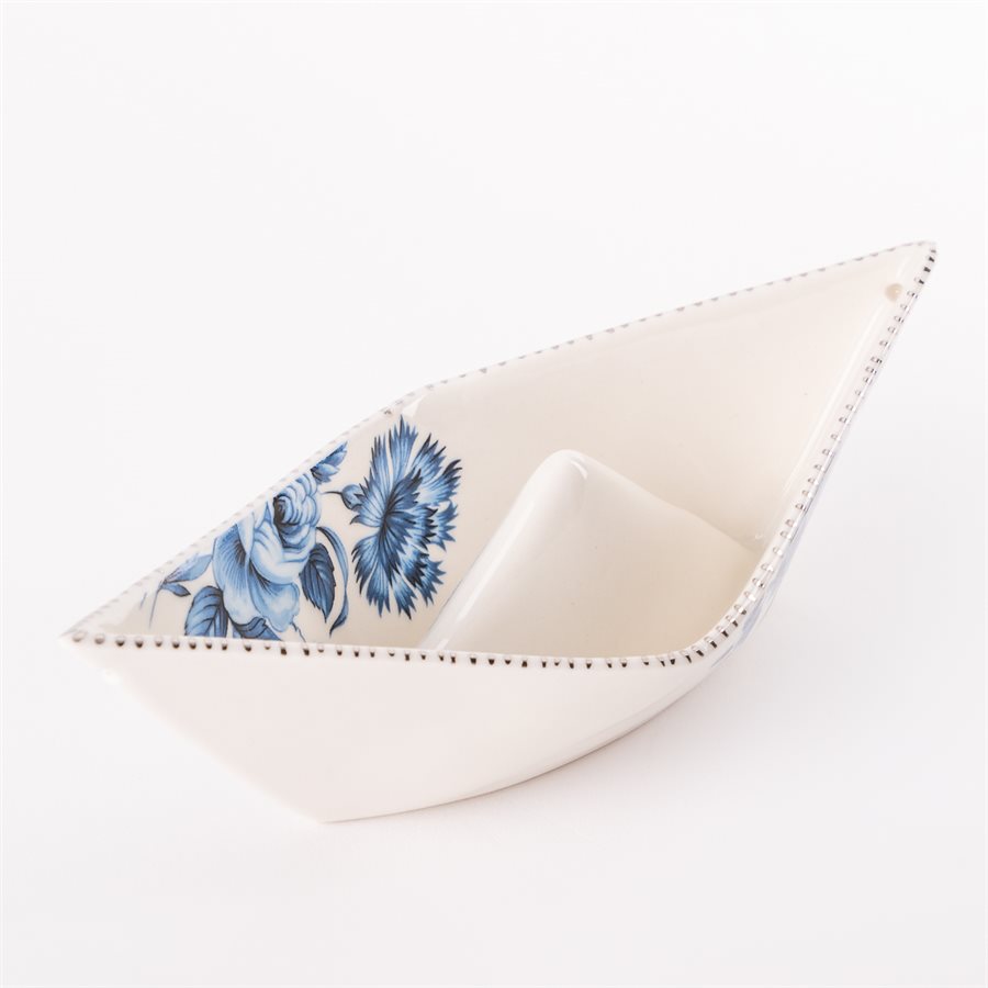 Bateau à suspendre, style origami en céramique, collection Rococo Bling Bling, modèle 3 Bateau à suspendre, style origami en céramique, collection Rococo Bling Bling, modèle 3