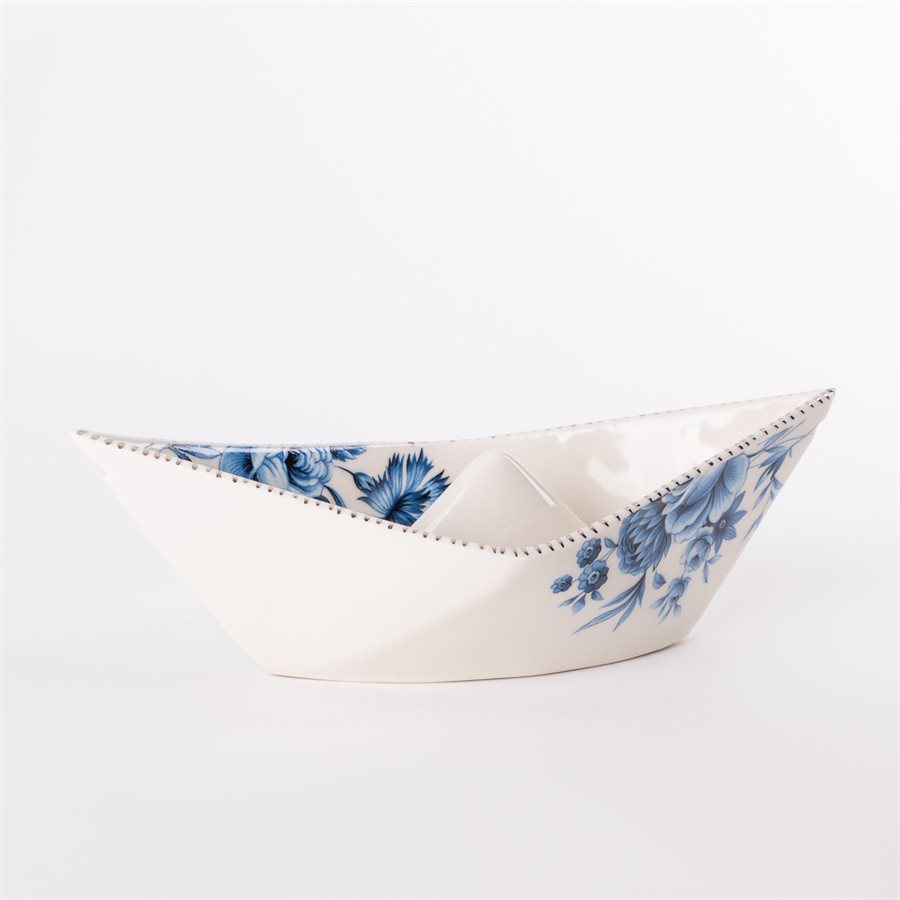 Bateau à suspendre, style origami en céramique, collection Rococo Bling Bling, modèle 3 Bateau à suspendre, style origami en céramique, collection Rococo Bling Bling, modèle 3