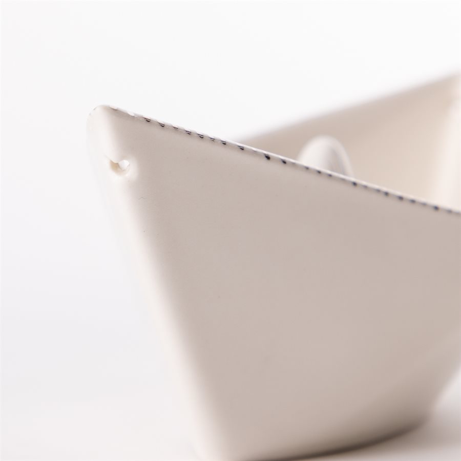 Bateau à suspendre, style origami en céramique, collection Rococo Bling Bling, modèle 3 Bateau à suspendre, style origami en céramique, collection Rococo Bling Bling, modèle 3