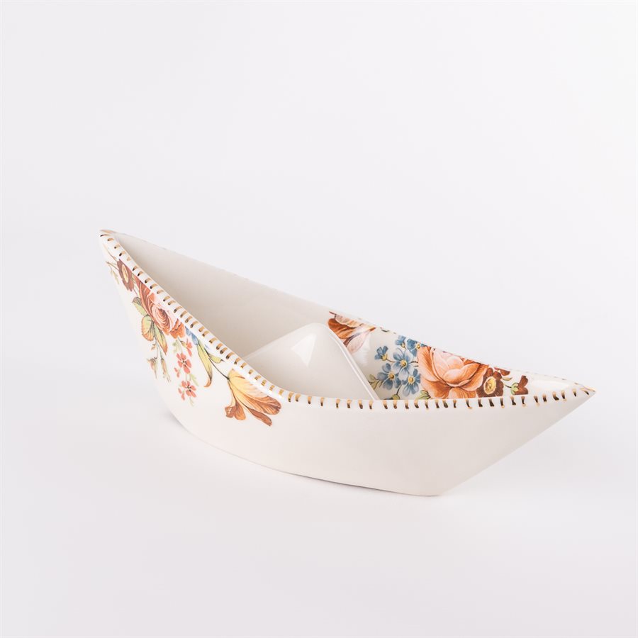 Bateau style origami en céramique, collection Rococo Bling Bling, modèle 1 Bateau style origami en céramique, collection Rococo Bling Bling, modèle 1