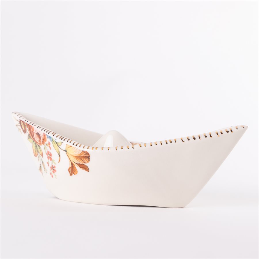 Bateau style origami en céramique, collection Rococo Bling Bling, modèle 1 Bateau style origami en céramique, collection Rococo Bling Bling, modèle 1