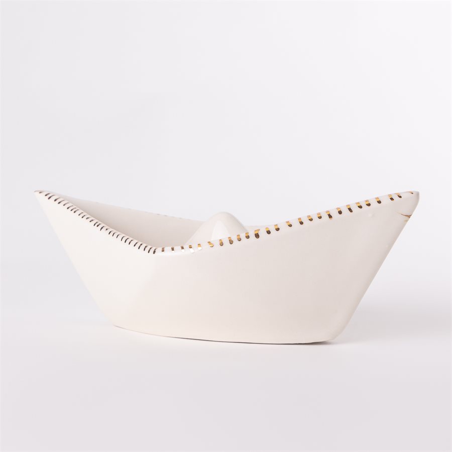 Bateau style origami en céramique, collection Rococo Bling Bling, modèle 1 Bateau style origami en céramique, collection Rococo Bling Bling, modèle 1
