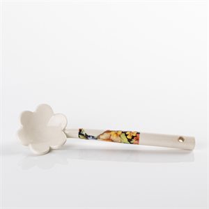 Flower shaped ceramic tea spoon 5