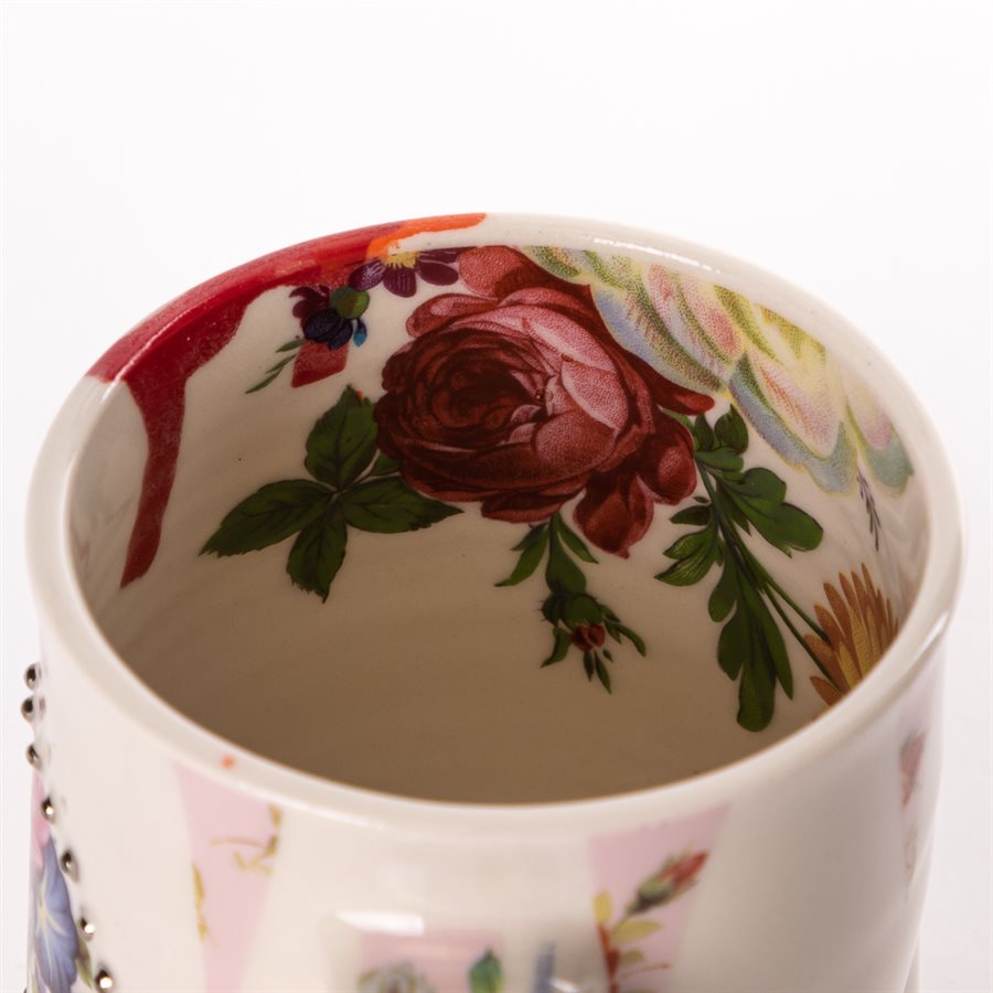 Grande tasse en céramique, collection Rococo Bling Bling, modèle 3 Grande tasse en céramique, collection Rococo Bling Bling, modèle 3
