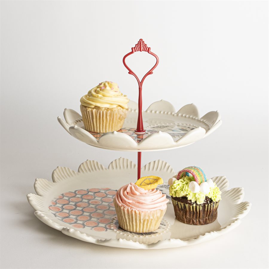 Rococo 2 levels presentation tray, model 1 Rococo 2 levels presentation tray, model 1