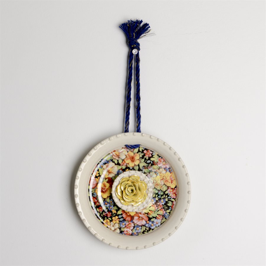 3D Ceramic Floral Wall Art - Model 1 3D Ceramic Floral Wall Art - Model 1