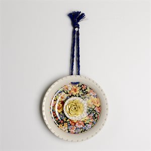 3D Ceramic Floral Wall Art - Model 1