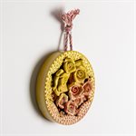 3D Ceramic Floral Wall Art - Model 5