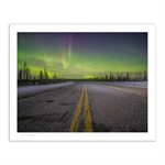 Northern lights on the "Billy Diamond" road