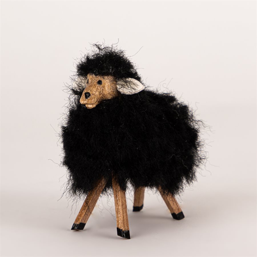 Mouton miniature sculpté, mini modèle noir Mouton miniature sculpté, mini modèle noir