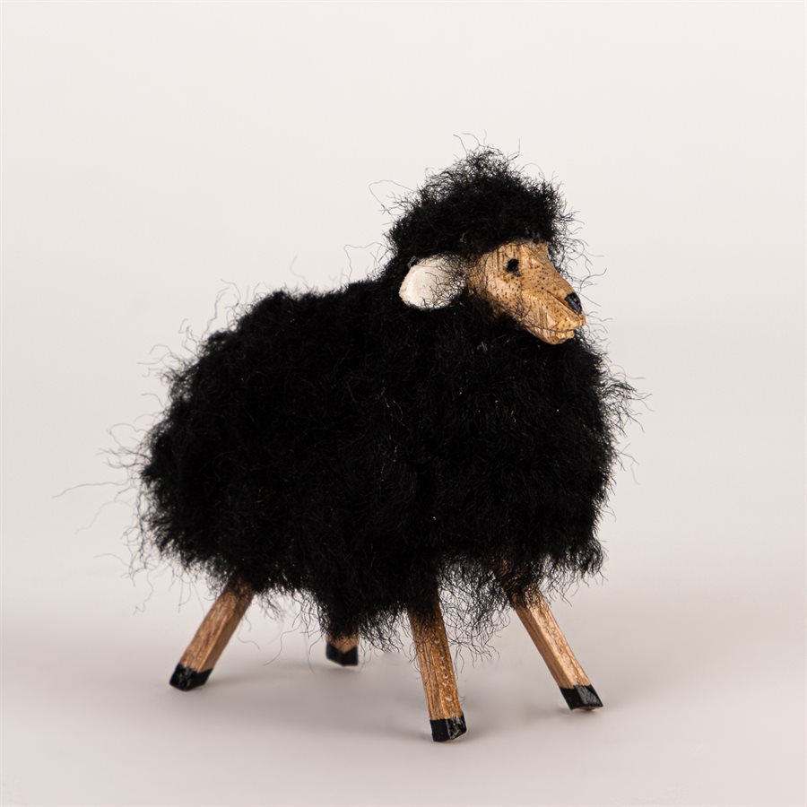 Mouton miniature sculpté, mini modèle noir Mouton miniature sculpté, mini modèle noir