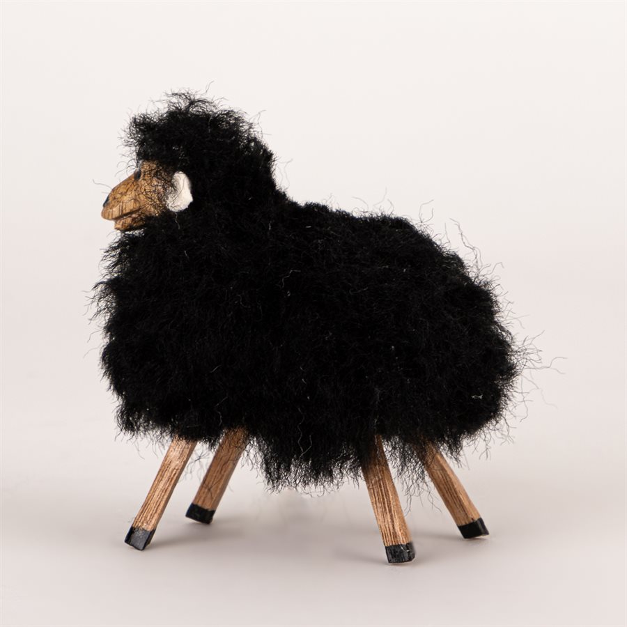 Mouton miniature sculpté, mini modèle noir Mouton miniature sculpté, mini modèle noir