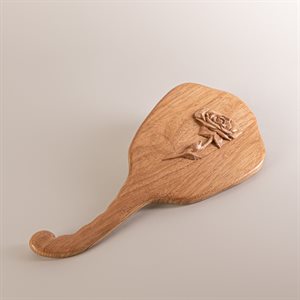 Miroir coiffeuse en noyer cendré sculpté, modèle rose