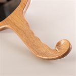 Miroir coiffeuse en noyer cendré sculpté, modèle coquillage