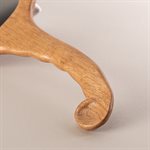 Dressing mirror in carved butternut, horse model