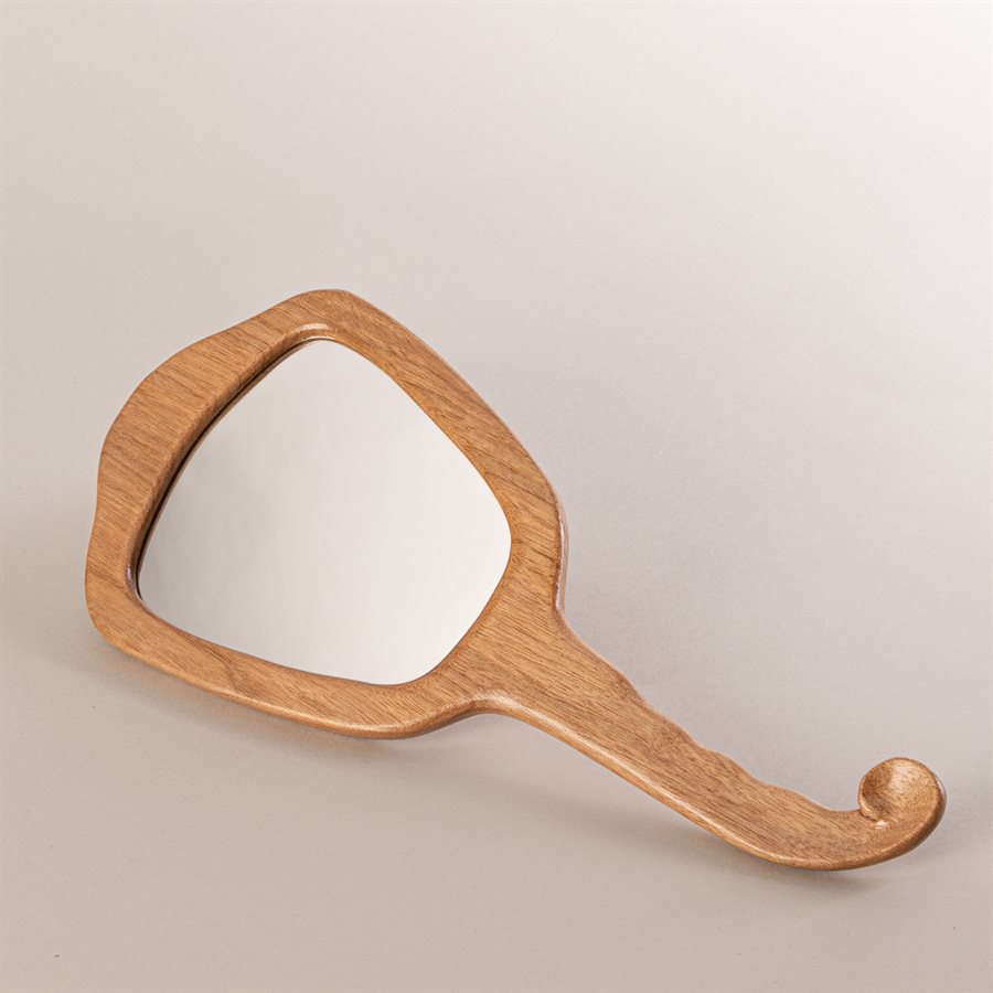 Miroir coiffeuse en noyer cendré sculpté, modèle hippocampe Miroir coiffeuse en noyer cendré sculpté, modèle hippocampe