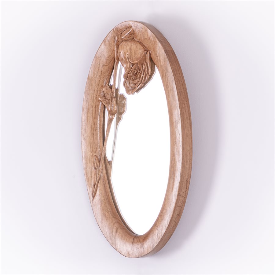 Jharokha - Miroir indien en bois sculpté n°4