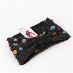 Warm felted knit and polar headband 6