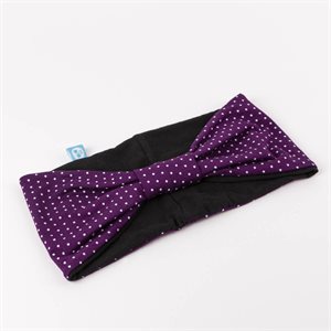 Wide reversible hairband with knotted effect 8